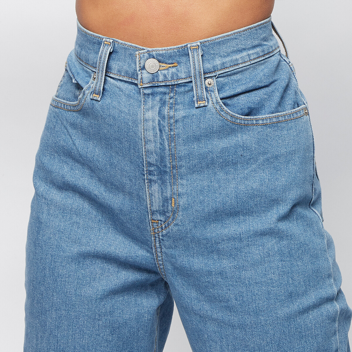 Levi's Indigo High-Waisted Mom Jeans