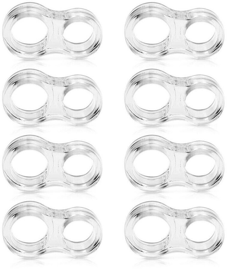 Navaris Wall door stopper, 8-pack door handle buffer - set door wall stopper door stopper - wall protection door handle window handle - window stopper
