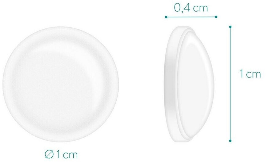 Navaris 4358902 - Transparent self-adhesive rubber buffers 100 pieces Ø 10mm NAVARIS