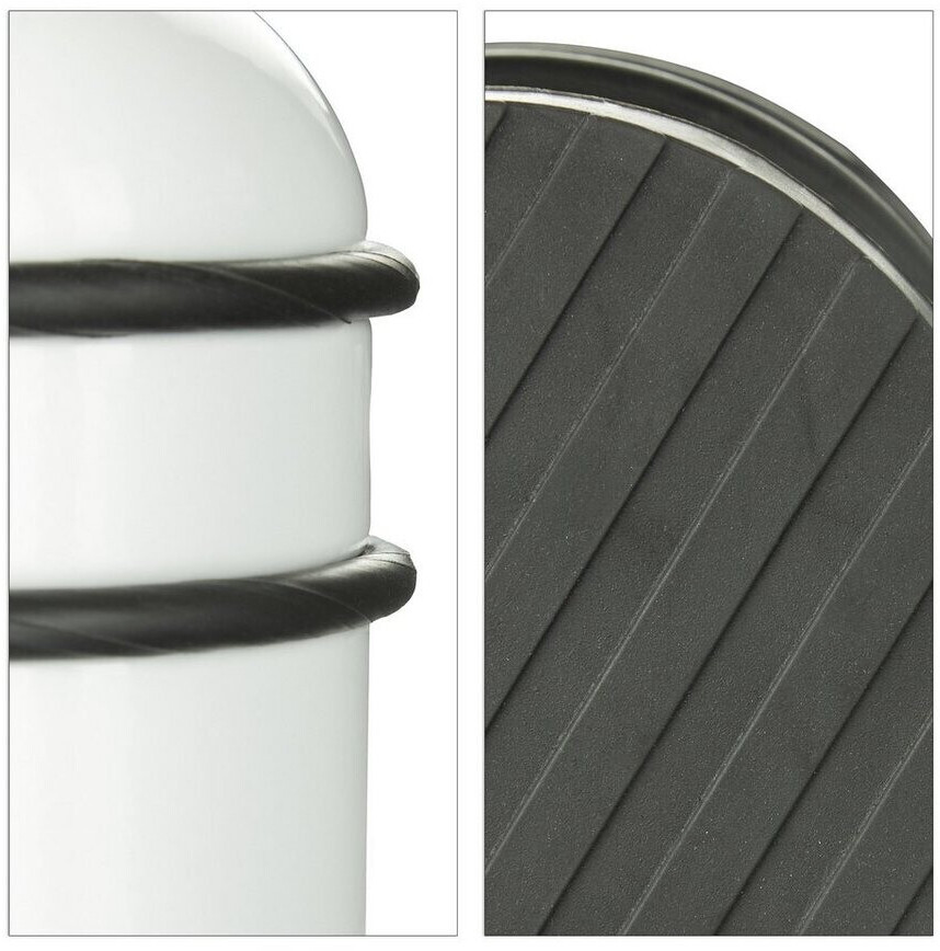 Relaxdays Floor door stop »Stainless steel round door stop«, white