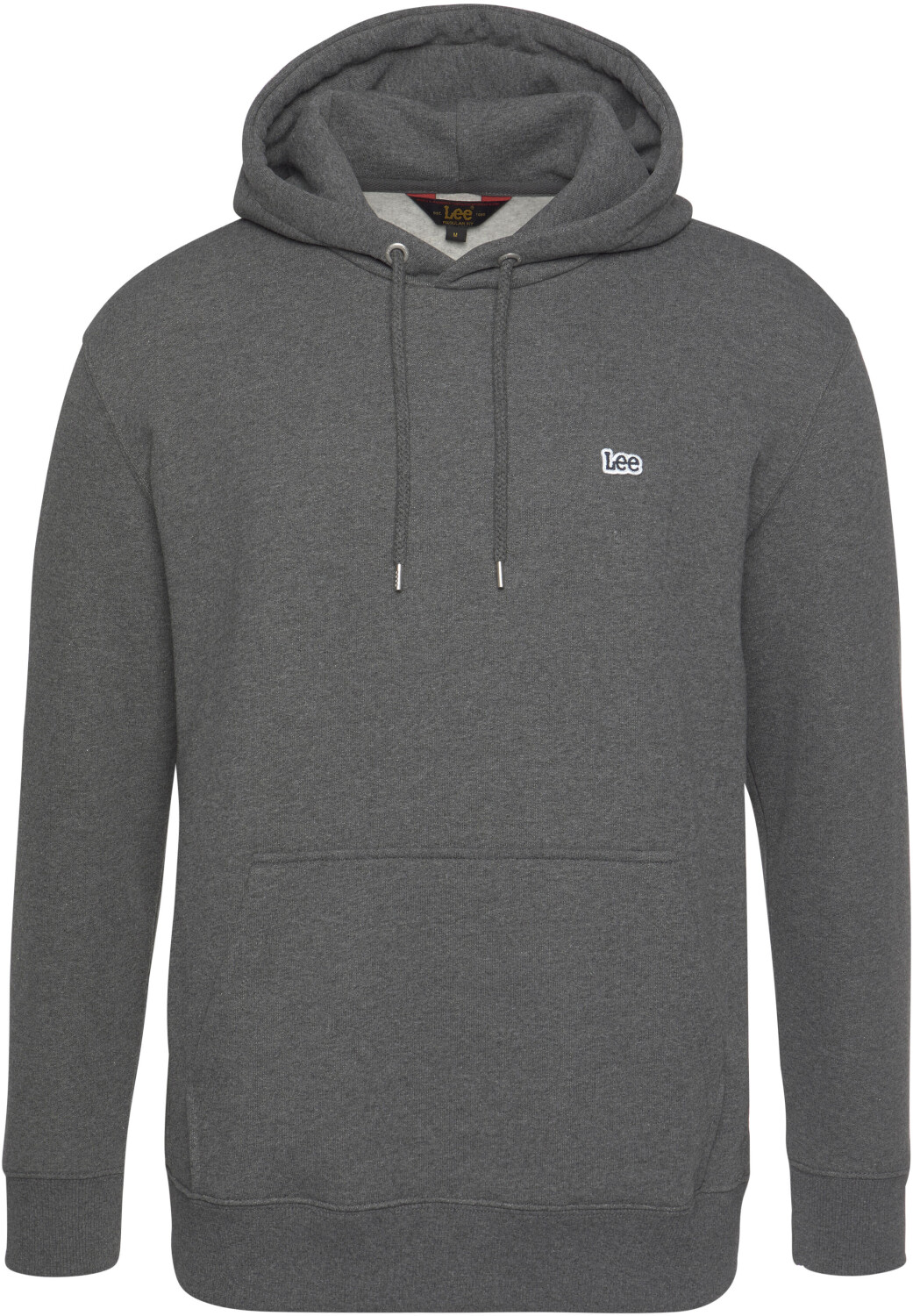 Lee Plain Hoodie (L80YTJ06) dark grey mele