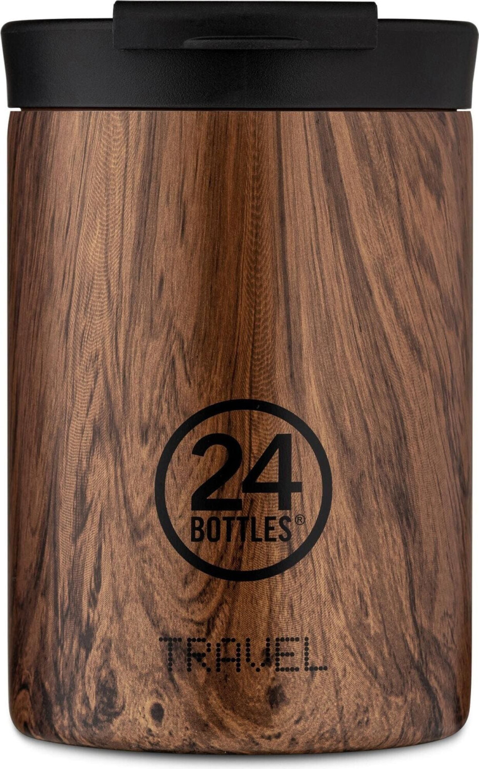 24Bottles Wood Travel drinking cup 350 ml sequoia wood