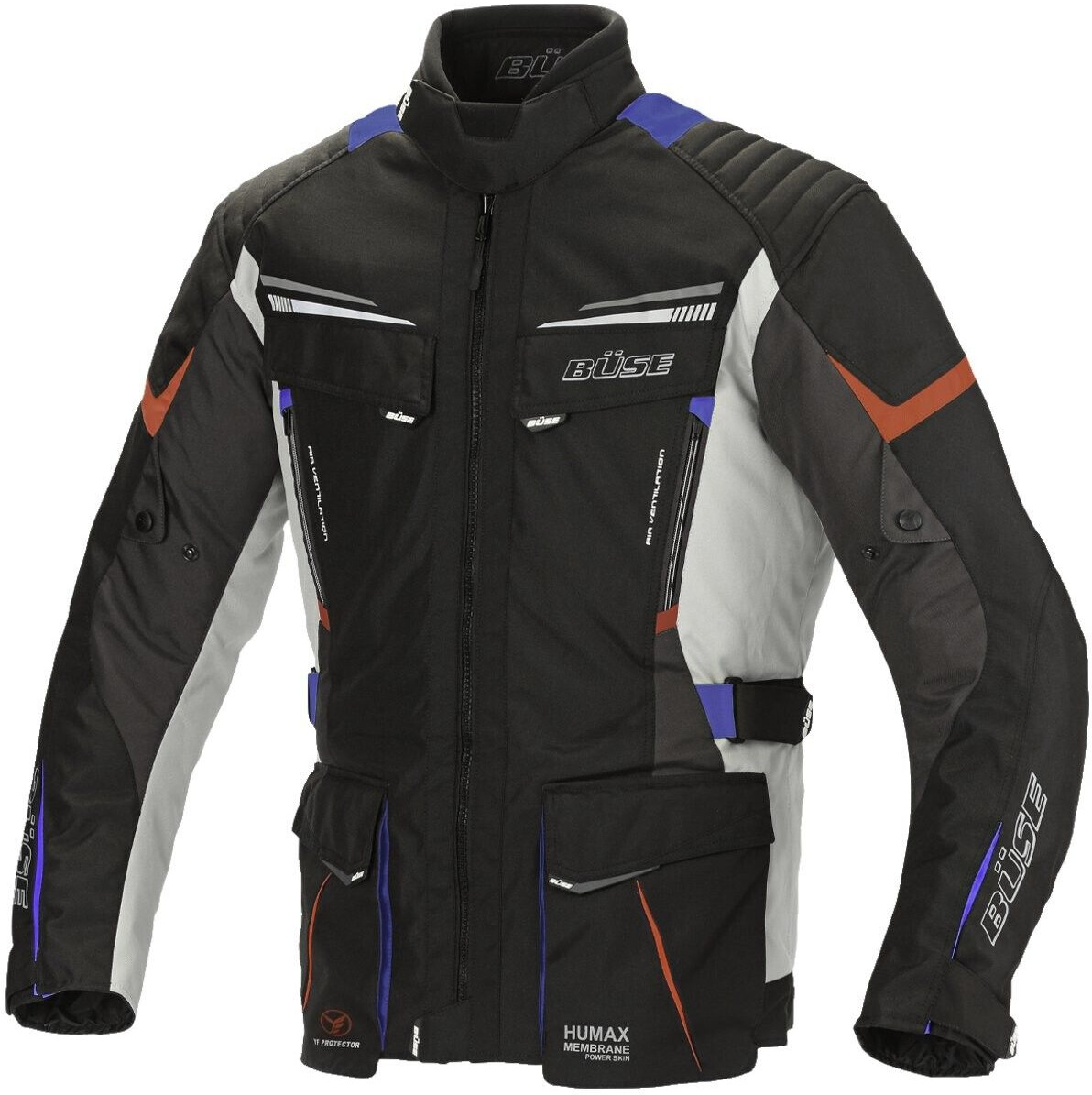 Büse Blouson Lago Pro gris/bleu/rouge