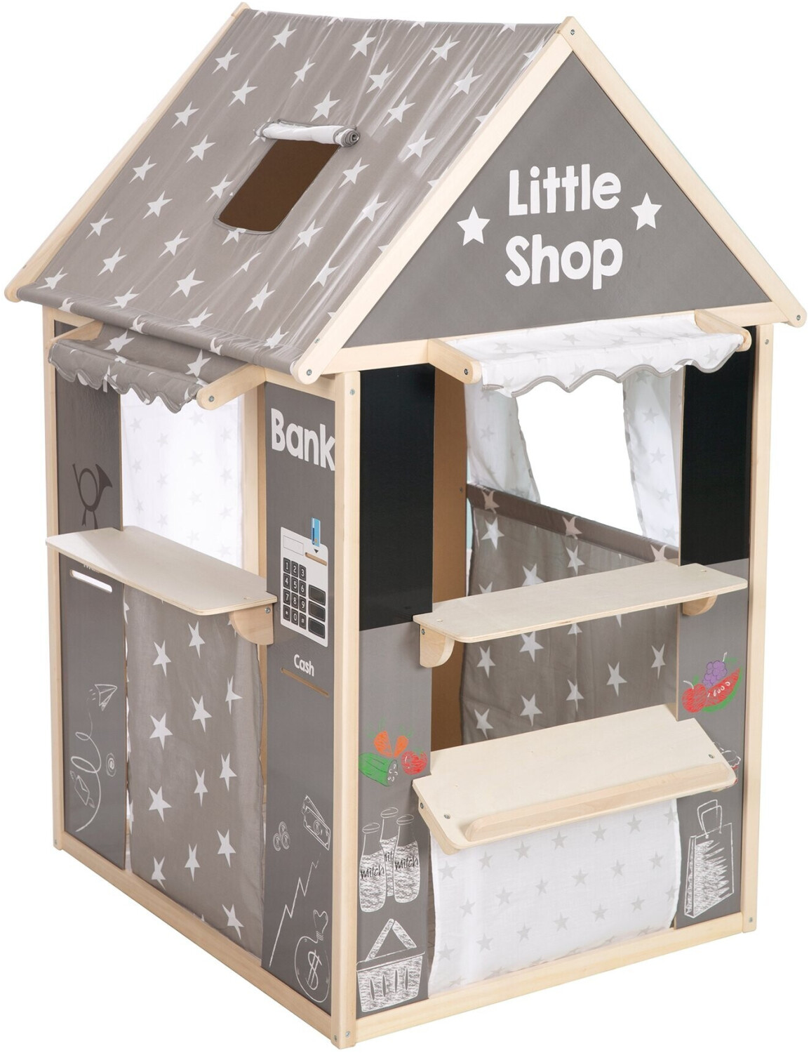 Roba Maison cabane de jardin enfant étoiles