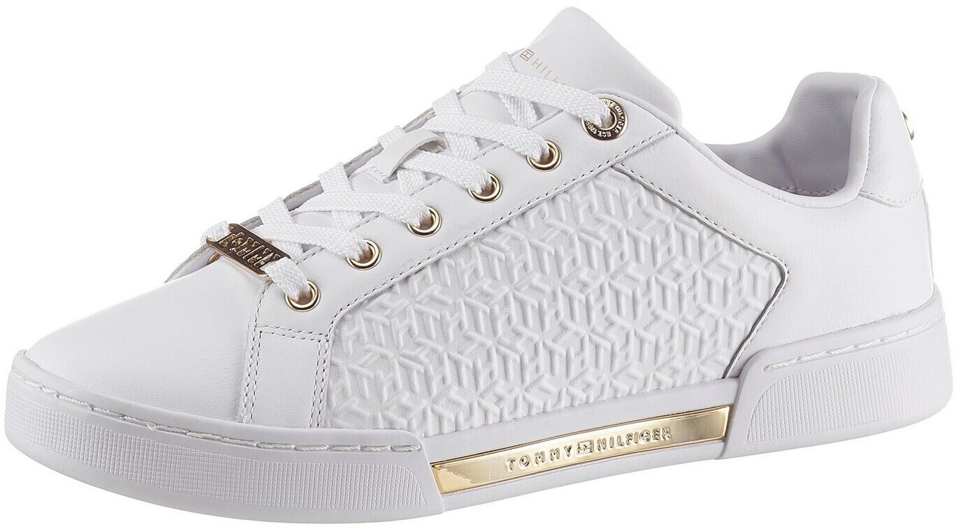 Buy Tommy Hilfiger TH Monogram Trainers (FW0FW05549) white/gold from £ ...