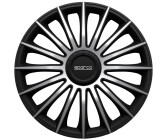 Sparco SPC1673BKSV Sicilia Wheel Covers Set of 4 16 Black/Silver 