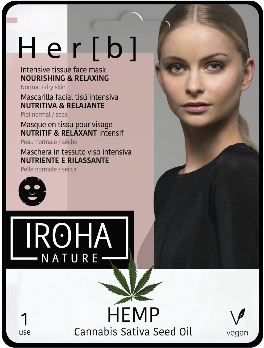 Iroha Intensive tissue face mask hempseed