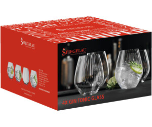4x Sipsmith Glas Gin Tonic Longdrinkglas Retroglas Bar Cocktailglas Schwer NEU