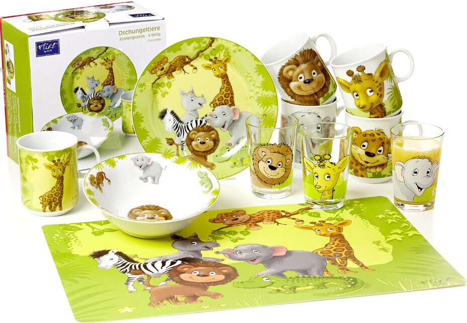 Ritzenhoff & Breker Drinking glass JUNGLE ANIMALS, 205 ml