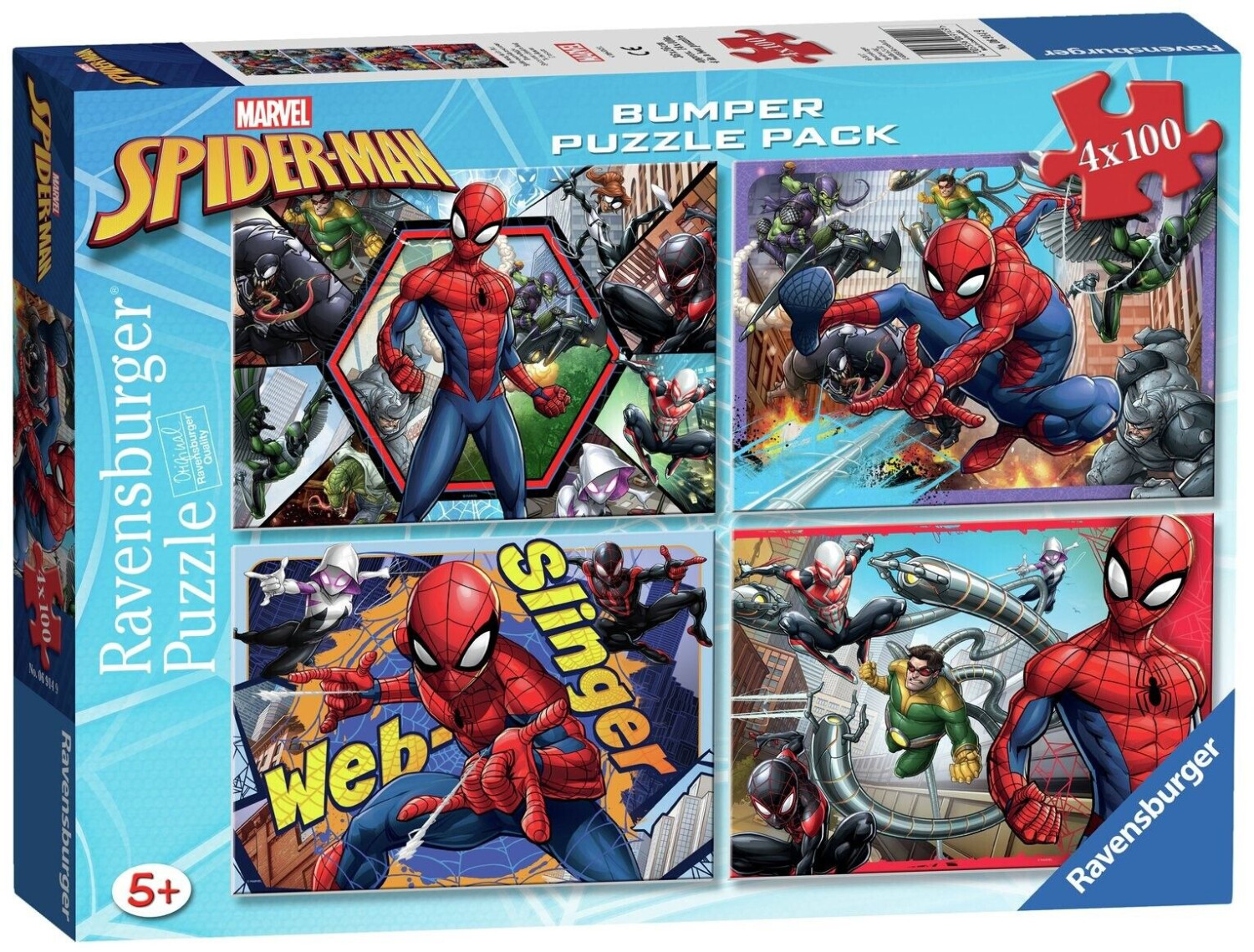 Photos - Jigsaw Puzzle / Mosaic Ravensburger Spider-Man  (4 x 100pc)
