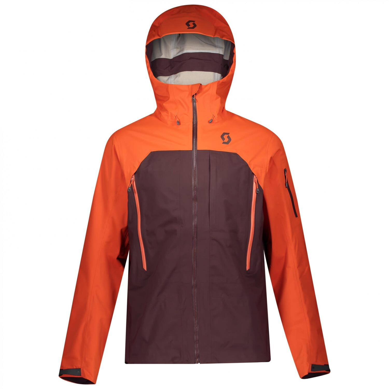 Scott Explorair 3L Men's Jacket orange pumpkin/red fudge