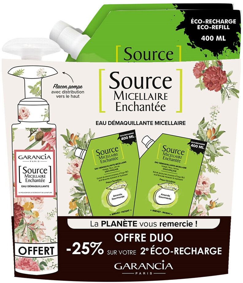 Garancia Source micellaire enchantée amande (2 x 400 ml)