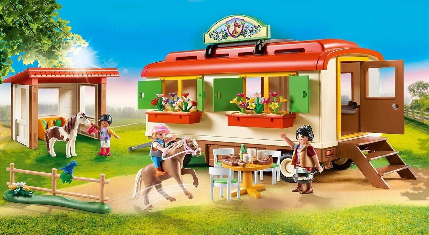 Caravane familiale Playmobil, 4 ans et plus