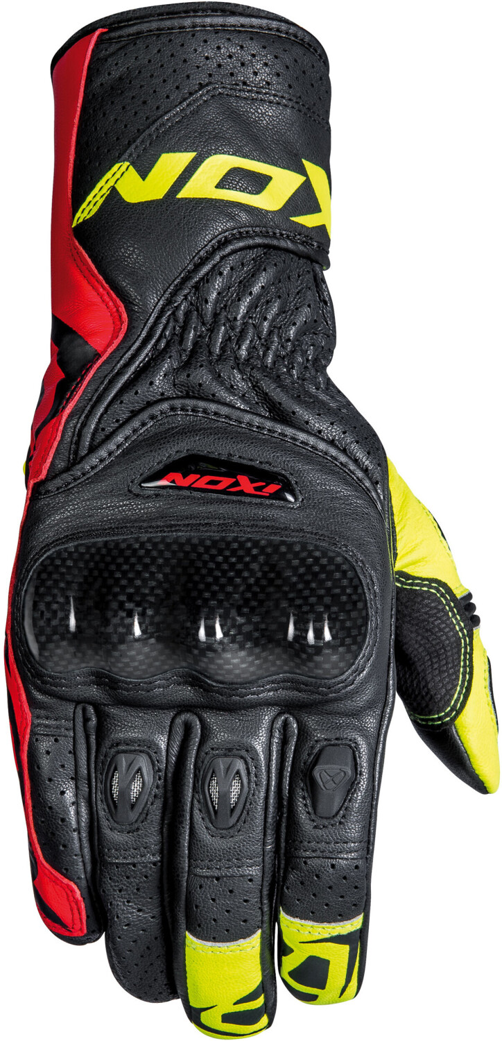 IXON Gants RS Circuit-R noir/jaune/rouge