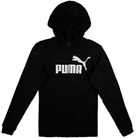 Puma Essentials+ Logo Full-Zip Youth Hoodie (587048) puma black