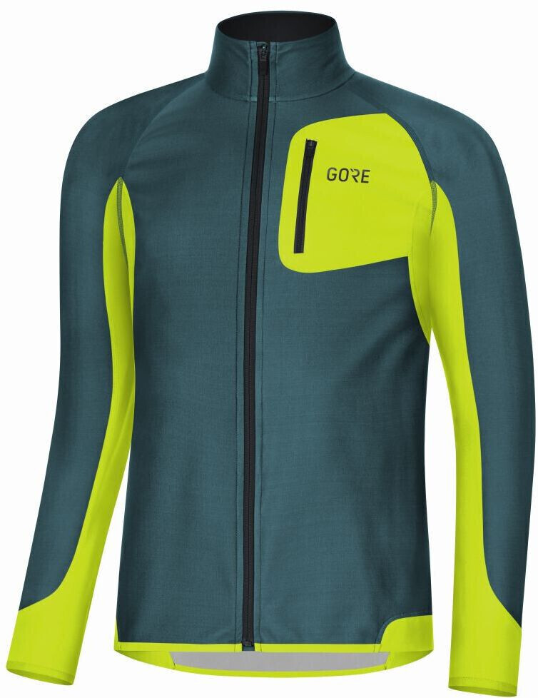Gore R3 Partial Shirt Windstopper (100287) nordic blue/citrus green