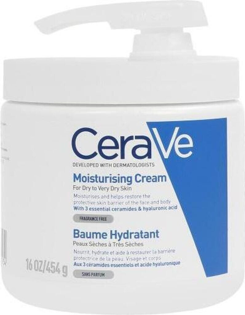 CeraVe Moisturising Cream With Pump 454g au meilleur prix sur idealo.fr