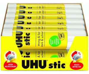 12 x UHU Klebestift Klebe Stick Stift Stic 20 g Office ohne Lösungsmittel 