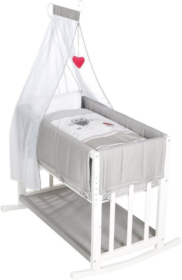 Roba Bassinett Adam & Eule 4-in-1 white