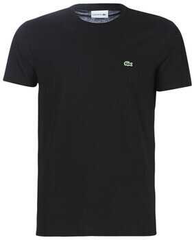 Buy Lacoste Men's Crew Neck Pima Cotton Jersey T-Shirt (TH6709) black ...