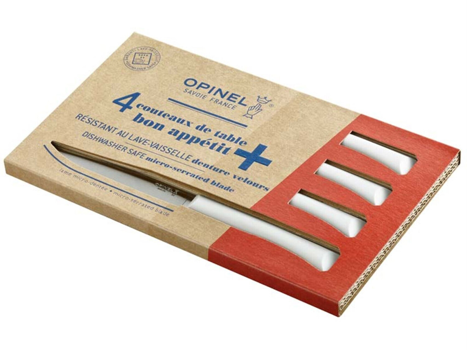 Opinel Bon Appetit+ 4 pieces (white) 254412