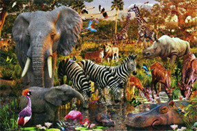 Photos - Jigsaw Puzzle / Mosaic Ravensburger African Animals 