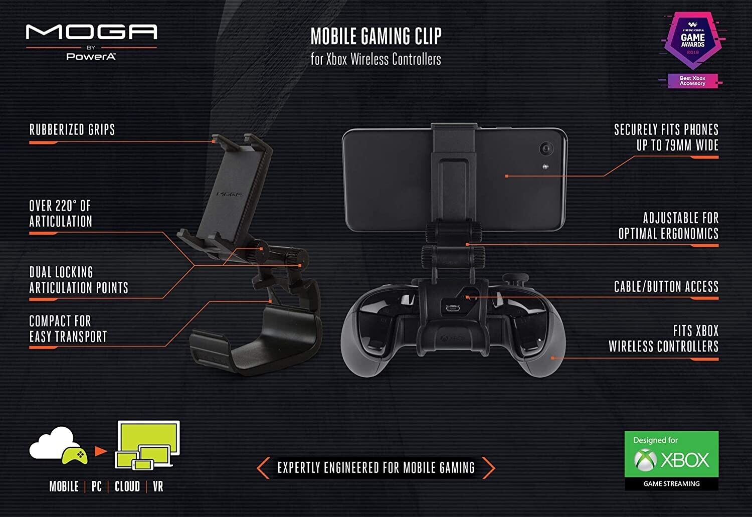Powera moga mobile gaming clip discount for xbox stores