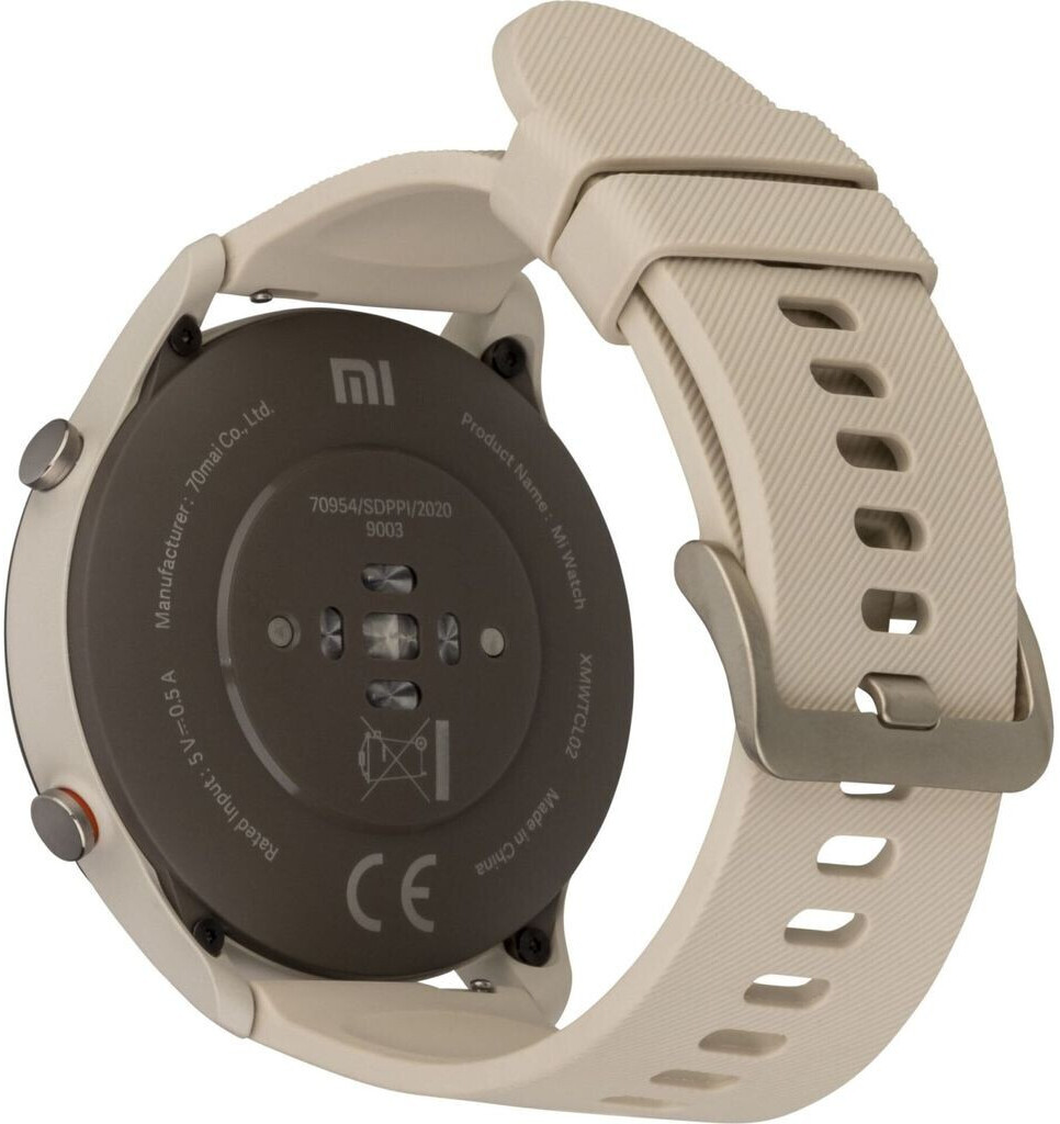Xiaomi Mi Watch - Beige - reloj inteligente con correa - TPU - beige -  tamaño de la muñeca: 130-220 mm - pantalla luminosa 1.39 - Bluetooth - 32  g30258