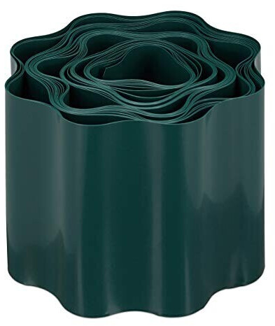 Relaxdays Flowerbed edging (10 x 900 cm) green