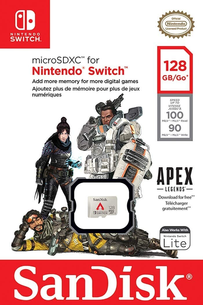 SanDisk microSDXC pour Nintendo Switch 128 Go au meilleur prix sur