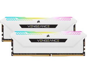 Corsair Vengeance RGB Pro SL Kit 32 Go DDR4-3200 CL16 (CMH32GX4M2E3200C16W)  au meilleur prix sur