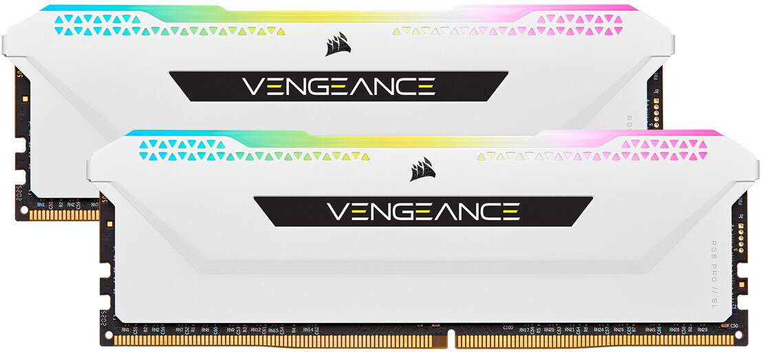 Corsair Vengeance RGB PRO SL 2x16Go DDR4 3600CL18 Blanc