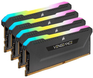 Corsair Vengeance RGB Pro SL Kit 32 Go DDR4-3200 CL16 (CMH32GX4M4E3200C16W)  au meilleur prix sur