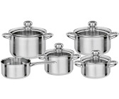 GSW Stahlwaren GmbH 7 Piece Enamel Cookware Set, Red, 30 x 30 x 30 cm