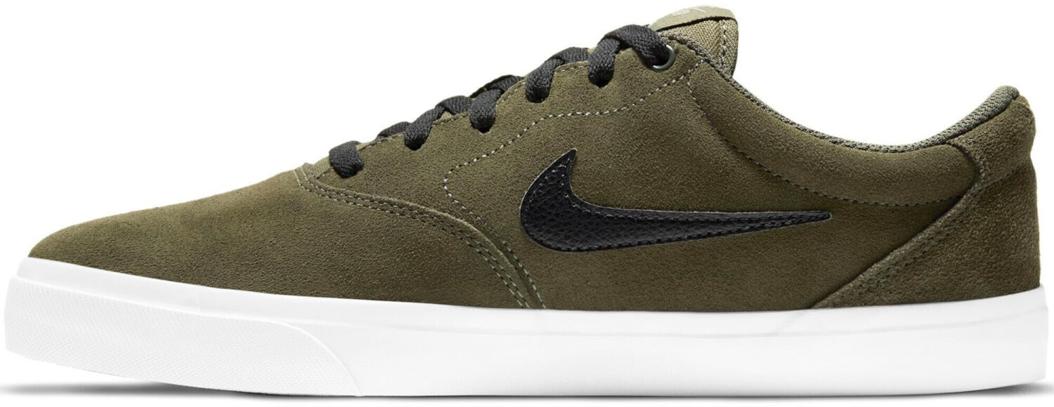 nike sb charge canvas trainers in khaki