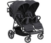 Poussette canne double Shuffle Tandem - Noir/Blanc