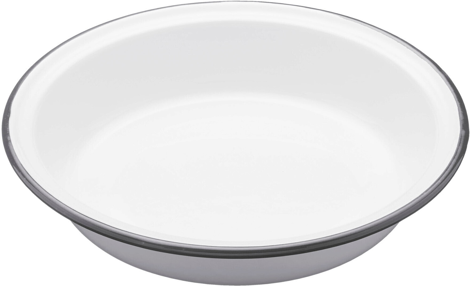 Kitchen Craft Living Nostalgia Enamel Oven Dish round 20 cm white/gray