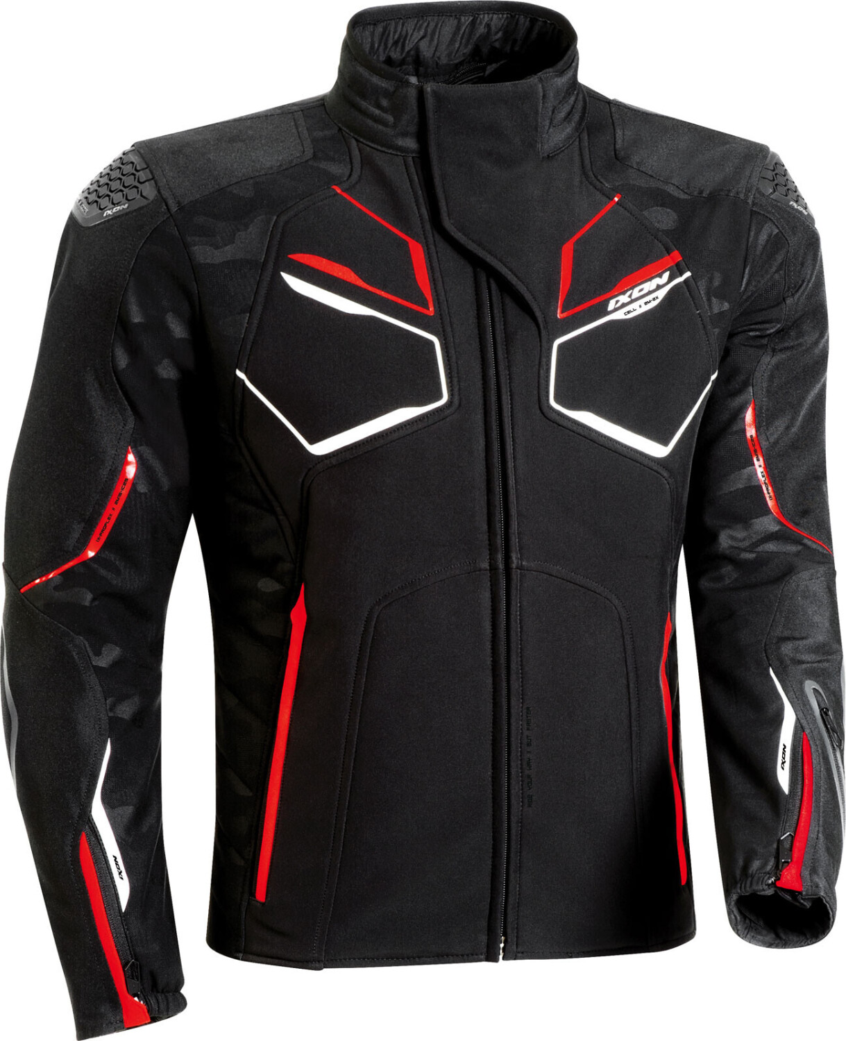 Photos - Motorcycle Clothing IXON Cell Jacket black/red/white 