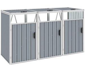 vidaXL Steel Bin Storage Box 3 x 240L (4628) a € 206,45 (oggi)