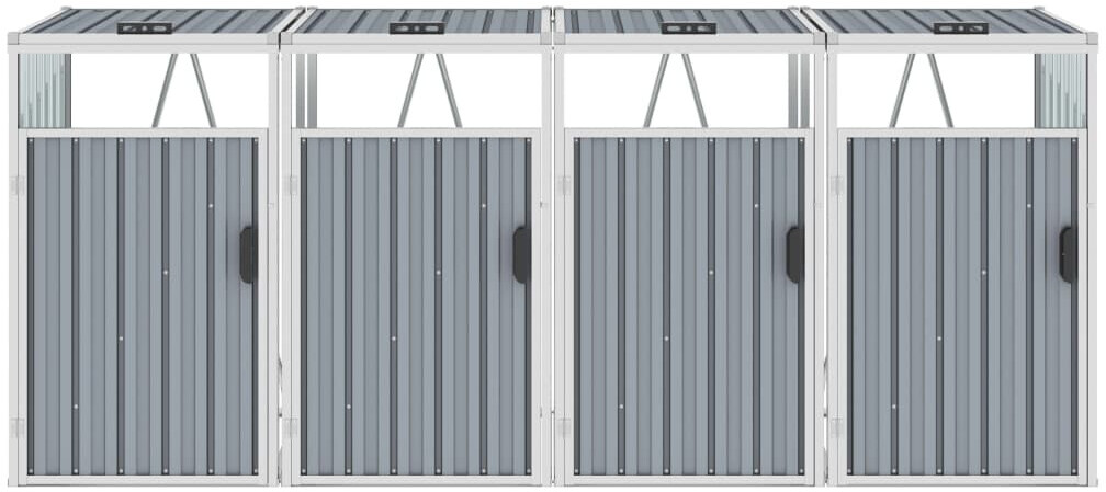 vidaXL Steel Bin Storage Box 4 x 240L (46286)