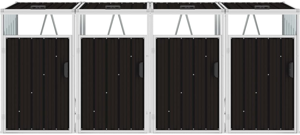 vidaXL Steel Bin Storage Box 4 x 240L (46288)