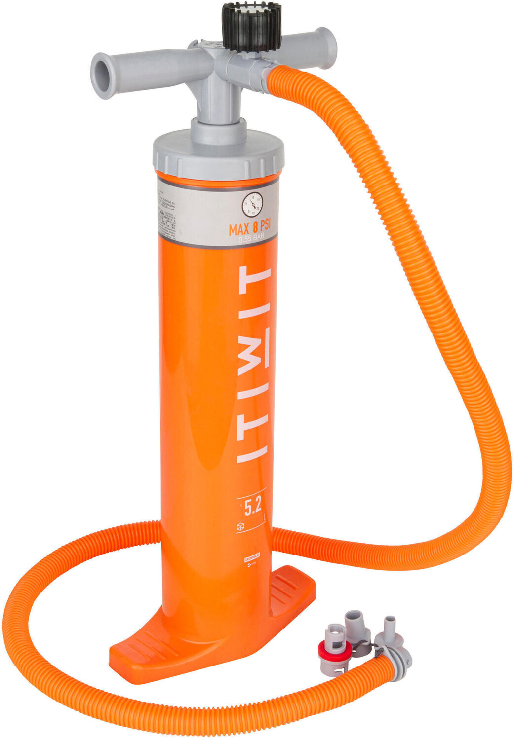 Itiwit Pumpe Doppelhub Kajak 2 × 2,6 Liter orange