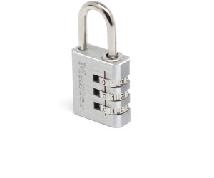 Master Lock 604EURD 4-Digit Combination Padlock With Aluminium Body And Brass Finish, Gold, 8,1 X 4 X 1,8 Cm