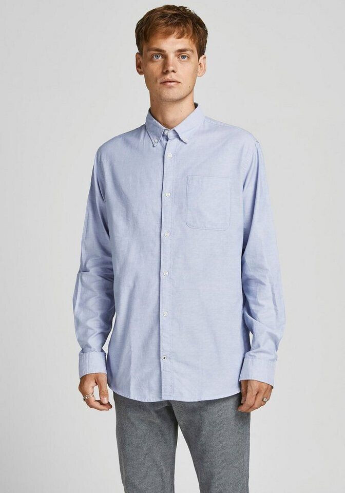 Jack & Jones Jjeoxford Shirt L/s S21 Noos (12182486) cashmere blue