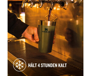 STANLEY Adventure Inulsated Verre à Bière Empilable En Acier Inoxydable à Double Paroi En Métal Robuste (Limestone) 473 Ml