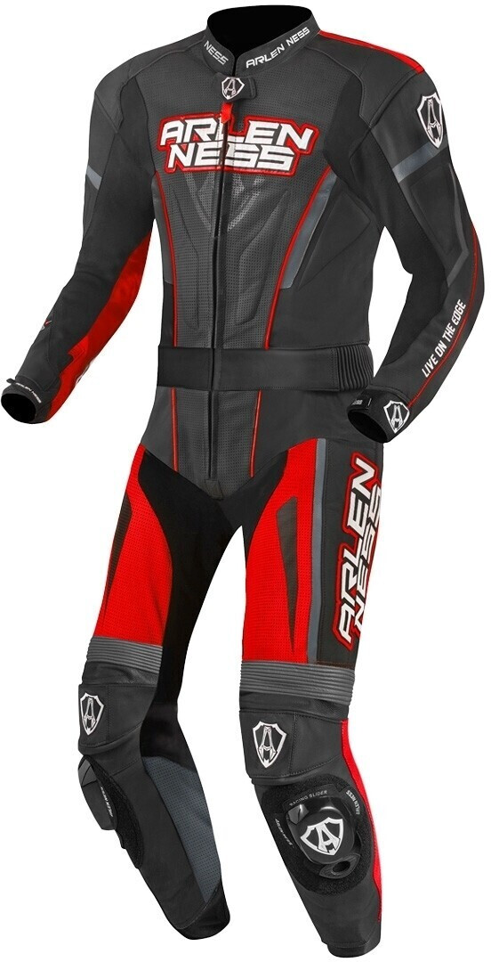 Arlen Ness Edge 2pcs. black/grey/red