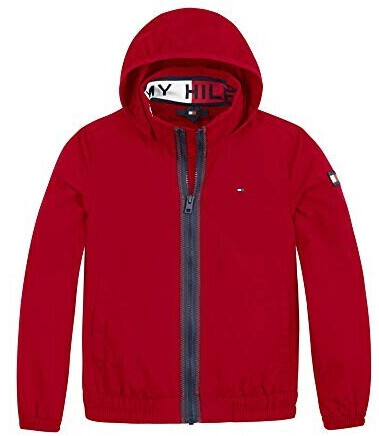Tommy Hilfiger Essential Logo Collar Hooded Jacket (KB0KB06268) deep crimson