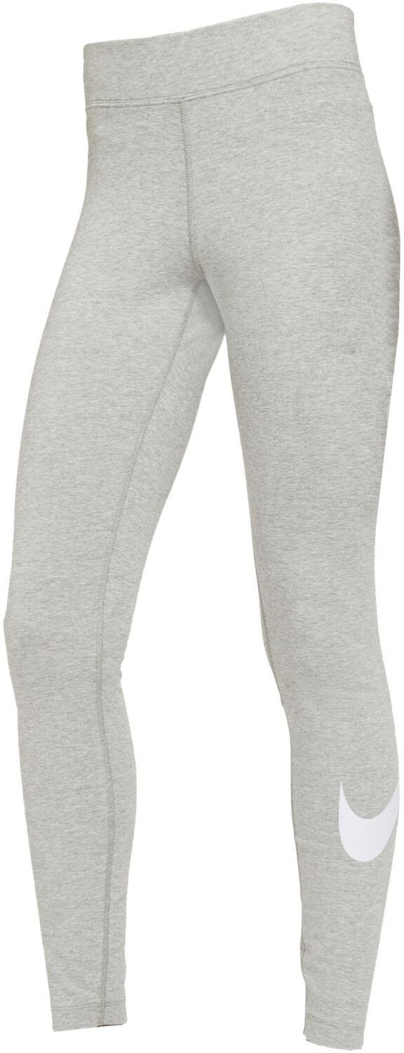 Nike Women's NSW Essential Leggings Swoosh 'Dark Grey Heather/White' CZ8530  063