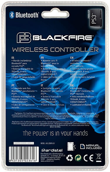 Mando Inalámbrico Blackfire para PS3