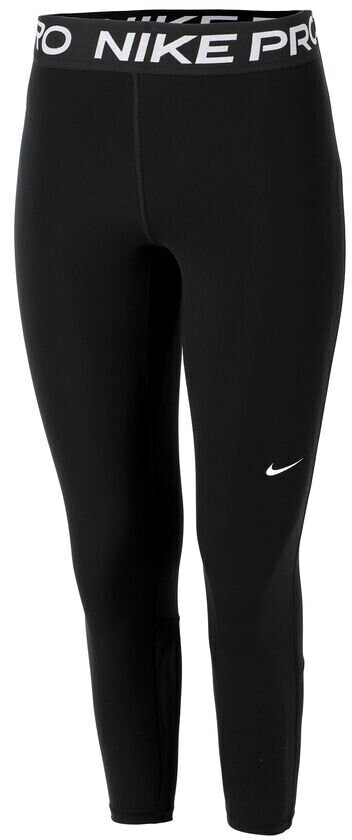 Nike Pro 365 Women's Black/White Mid-Rise Crop Leggings (CZ9803